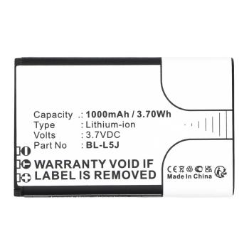 CoreParts Battery 3.7V 1000mAh 3.70Wh (MBXMP-BA1855)