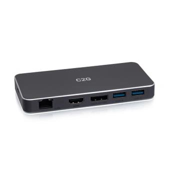C2G USB C DUAL DISPLAY MST DP/HDMI RJ45 100W (C2G54543)