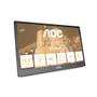 AOC 16T3EA - LED-Monitor - 40.6 cm (16") (15.6" sichtbar) - tragbar - 1920 x 1080 Full HD (1080p) @ 60 Hz - IPS - 250 cd/m˛ - 700:1 - 4 ms - USB-C - Textured Black (16T3EA)