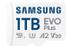 SAMSUNG EVO Plus microSDXC 1TB +SD adapter UHS-I U3 Full HD & 4K UHD up to 160MB/s transfer speed memory card 2024