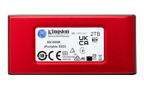 KINGSTON XS1000 2TB  SSD | POCKET-SIZED | USB 3.2 GEN 2 | EXTERNAL SOLID STATE DRIVE | UP TO 1050MB/S / RED (SXS1000R/2000G)