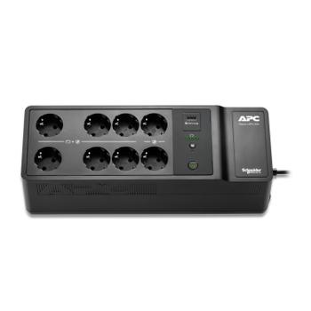 APC Back-UPS, 500VA/ 300W Floor/ Wall Mount, 230V, 8x CEE 7/3 Schuko outlets, USB Type A Port, User Replac (BE500G2-GR)