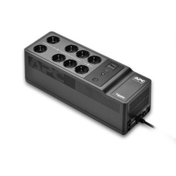 APC Back-UPS, 500VA/ 300W Floor/ Wall Mount, 230V, 8x CEE 7/3 Schuko outlets, USB Type A Port, User Replac (BE500G2-GR)