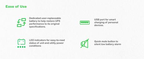 APC Back-UPS, 500VA/ 300W Floor/ Wall Mount, 230V, 8x CEE 7/3 Schuko outlets, USB Type A Port, User Replac (BE500G2-GR)