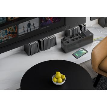 APC Back-UPS, 500VA/ 300W Floor/ Wall Mount, 230V, 8x CEE 7/3 Schuko outlets, USB Type A Port, User Replac (BE500G2-GR)