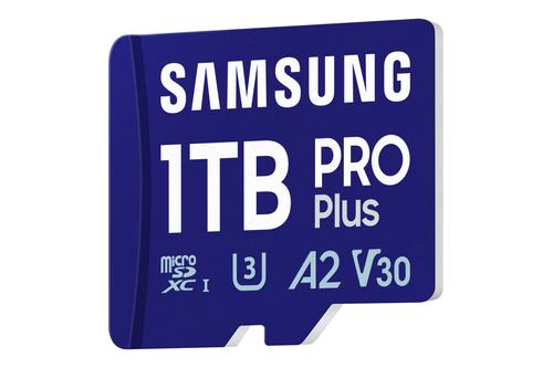 SAMSUNG PRO Plus microSDXC 1TB +SD adapter UHS-I U3 Full HD & 4K UHD up to 180MB/s read up to 130MB/s write memory card 2024 (MB-MD1T0SA/EU)
