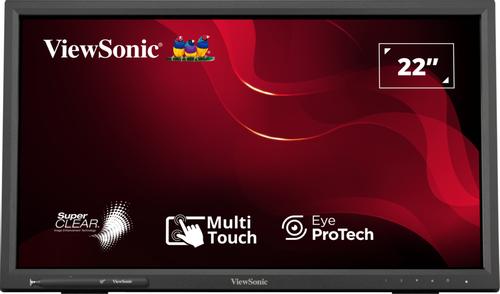 VIEWSONIC LED touch monitor TD2223 22IN Full HD 250 nits. resp 5ms. incl 2x2W speakers infra-rood touch NS (TD2223-2)