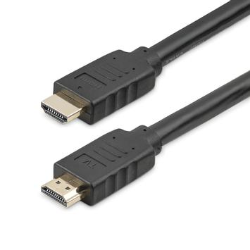 StarTech 10m(30ft) HDMI 2.0 Cable, 4K 60Hz Active HDMI Cable, CL2 Rated for In Wall Installation,  Long Durable High Speed Ultra-HD HDMI Cable, HDR 10, 18Gbps, Male to Male Cord, Black - Al-Mylar EMI Shielding  (HD2MM10MA)