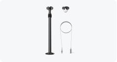 Yealink CM-MountKIT, CM20 Accessory kit: 3m wire, 31-60cm pole & on-ceiling bracket.