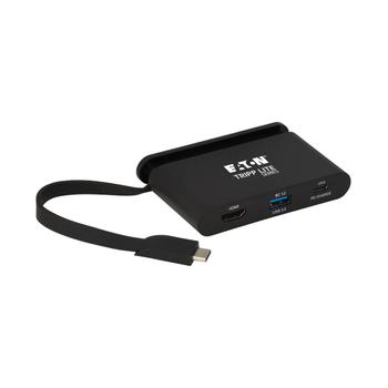 TRIPP LITE TRIPPLITE USB-C Multiport Adapter - 4K HDMI USB-A Self-Storing Cable 100W PD Charging Black (U444-T6N-H4UBC)