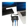 TRIPP LITE USB 3.1 GEN 1 USB-C (TYPE-C) ADPTR SELF-STORAGE CBL USB-A HUB CTLR (U444-T6N-H4UBC)