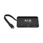 TRIPP LITE TRIPPLITE USB-C Multiport Adapter - 4K HDMI USB-A Self-Storing Cable 100W PD Charging Black (U444-T6N-H4UBC)