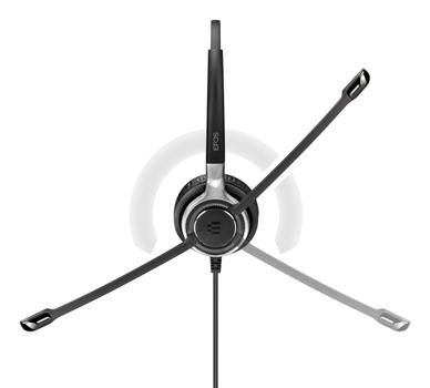 EPOS | SENNHEISER IMPACT SC635 USB Headset UC & ML & 3.5MM Mono Svart, Sølv (1000643)