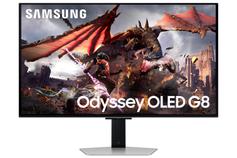 Samsung 32" Odyssey OLED G8 gamingskjerm LS32DG802 3840x2160 QD-OLED, 240hz, 0.03ms, 1m:1, HDR10, 2xHDMI/DP