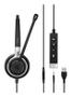EPOS | SENNHEISER IMPACT SC635 USB Headset UC & ML & 3.5MM Mono Svart, Sølv (1000643)