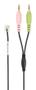 EPOS SENNHEISER UI Box to PC Cable Modular plug to two 3.5mm jack plug