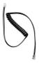 EPOS SENNHEISER Phone to Interface box Cable: Modular to Modular plug - short coiled cable