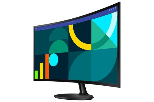Samsung 27" skjerm 27D364 1920x1080 VA, 100hz, 4ms, 1800R. HDMI/VGA (LS27D364GAUXEN)