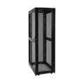 42U Rack Enclosure Server Cabinet Doors No Sides 3000lb Capacity - Rack skåp - svart - 42U - 19"