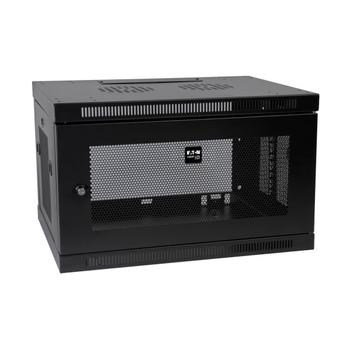 TRIPP LITE SmartRack 6U Low-Profile Switch-Depth Wall-Mount Rack Enclosure Cabinet - Rack skåp - väggmontering,  golvmontering - svart - 6U - 19" (SRW6U)