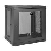 TRIPP LITE 12U Wall Mount Rack Enclosure Server Cabinet w/ Door & Side Panels - Rack skåp - väggmontering - svart - 12U - 19"