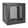 TRIPP LITE 12U Wall Mount Rack Enclosure Server Cabinet w/ Door & Side Panels - Rack skåp - väggmontering - svart - 12U - 19"