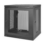 TRIPP LITE 12U Wall Mount Rack Enclosure Server Cabinet w/ Door & Side Panels - Rack skåp - väggmontering - svart - 12U - 19" (SRW12U)