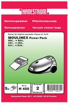 HANESTRÖM Dammsugarpåsar MOULINEX POWER PACK (H405)