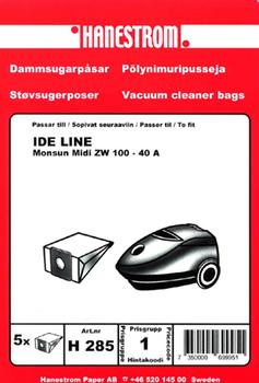 HANESTRÖM Dammsugarpåsar IDE LINE MONSUN MIDI ZW100-40 (H285)
