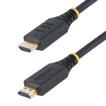 STARTECH 1m 3.3ft Premium Certified High Speed HDMI Cable 4K 60Hz/ 1440p 144Hz 18Gbps UHD HDMI 2.0 Cord TPE Jacket (HDMI2-CABLE-4K60-1M)