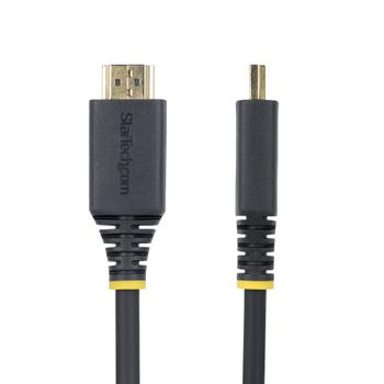 STARTECH StarTech.com 1.6ft (50cm) Premium Certified High Speed HDMI Cable, 4K60Hz - Premium Highspeed - HDMI-Kabel mit Ethernet - HDMI männlich zu HDMI männlich - 50 cm - Schwarz - passiv, Support von 4K 60 H (HDMI2-CABLE-4K60-50C)