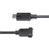 StarTech 3ft DisplayPort Panel Mount Cable - F/M - DisplayPort-kabel - DisplayPort (hann) til DisplayPort (hunn) - 91.4 cm - låst, formstøpt - svart - for P/N: DP2MDPMF6IN (DPPNLFM3)