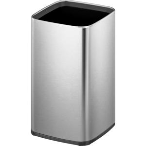 EKO Affaldsspand,  EKO Laguna, stål mat, rustfrit stål, 12 l, med plast inderspand,  fingeraftryksfri (1999916258)