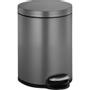 EKO Pedalspand, EKO Serene, platinum, stål, 1-rums, 5 l, med plast inderspand og soft close