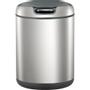 EKO Affaldsspand, EKO Galleria, stål mat, plast/rustfrit stål, 1-rums, 9 l, med plast inderspand og sensor, fingeraftryksfri