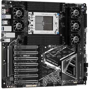 ASRock WRX90 WS EVO - Bundkort - forlænget ATX / SSI EEB - Socket sTR5 - AMD WRX90 Chipset - USB 3.2 Gen 1, USB 3.2 Gen 2, USB4, USB-C 3.2 Gen 2x2 - 10 Gigabit LAN - onboard grafik - HD Audio (8-kanaler) (90-MXBMH0-A0UAYZ)
