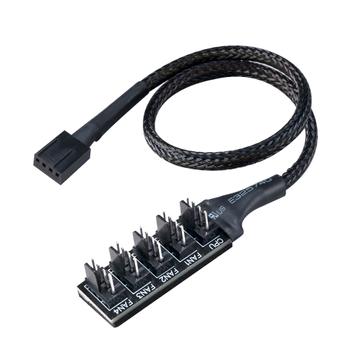AKASA FLEXA FP5H, 5 Fan PWM Splitter Hub Cable, 1 to 5 (AK-CBFA08-30BK)