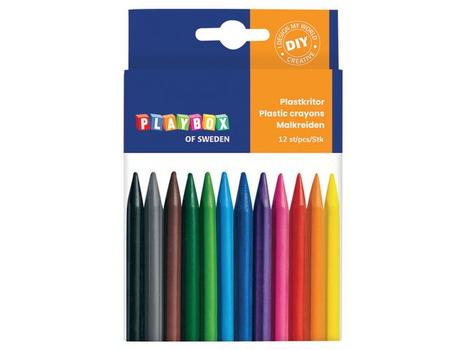 PLAYBOX Plastkritt PLAYBOX 12 farver (2470382)