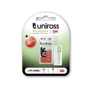 UNIROSS NiMH Hybrio E-Block 9V 200 - BL1 (UH19V200)