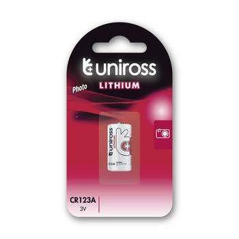 UNIROSS Lithium CR123A 3V - BL1 (U1CR123A)