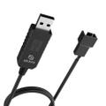 AKASA USB to 3-Pin / 4-Pin, 5V to 12V PC Fan adapter cable, 60cm