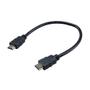 AKASA 4K HDMI 2.0v cable, 4K@60Hz, gold-plated connectors, 30cm
