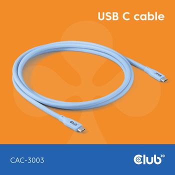 CLUB 3D Usb C Cable Blue (CAC-3003)