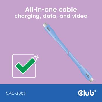 CLUB 3D Usb C Cable Blue (CAC-3003)