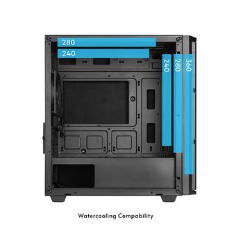 CHIEFTEC Computer Case Mini Tower Black (AZ-01B-OP)