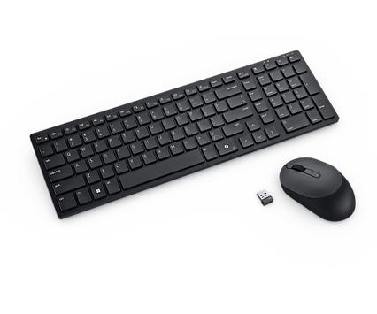 DELL Silent Keyboard and Mouse - (KM555-BLK-GER)