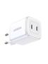 UGREEN Nexode 45W Dual USB-C PD Charger (25W+20W) white (15327)