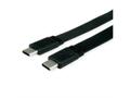 VALUE USB4 Flat Kabel 40G, C-C, Han/Han, 0,5m