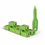 LINDY SFP Port Locks Green, x 10 + 
