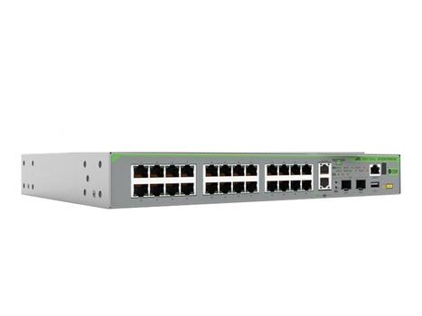 Allied Telesis L3 STACKABLE SWITCH 24X 10/100/ 1000-T 2X 1/ 2.5/ 5/ 10G-T 2X SFP+ CPNT (AT-GS970EMX/28-50)